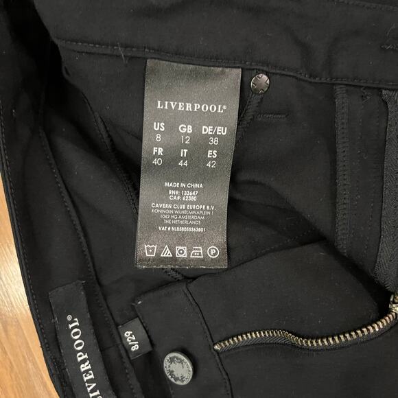 Liverpool Ponte Pant Size 8 29 Black Stretch Skinny 5 Pocket Design - Picture 13 of 15